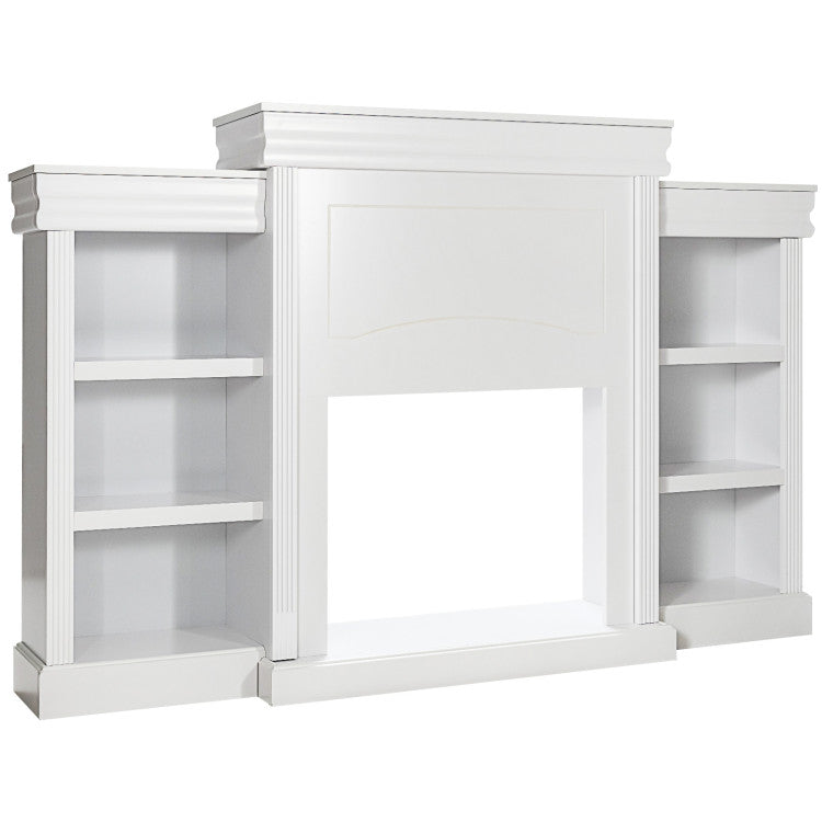 70 Inch Media Entertainment Center with Chenille Accent Chair