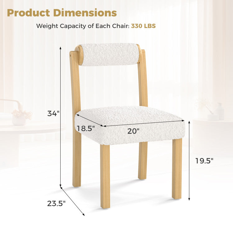 3-Piece Dining Room Set with Wooden Chairs & Storage Cabinets