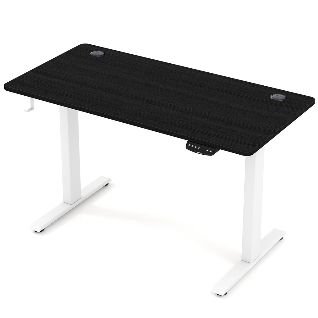 Electric Standing Desk Height Adjustable, 3 Memory Settings - Small, Black
