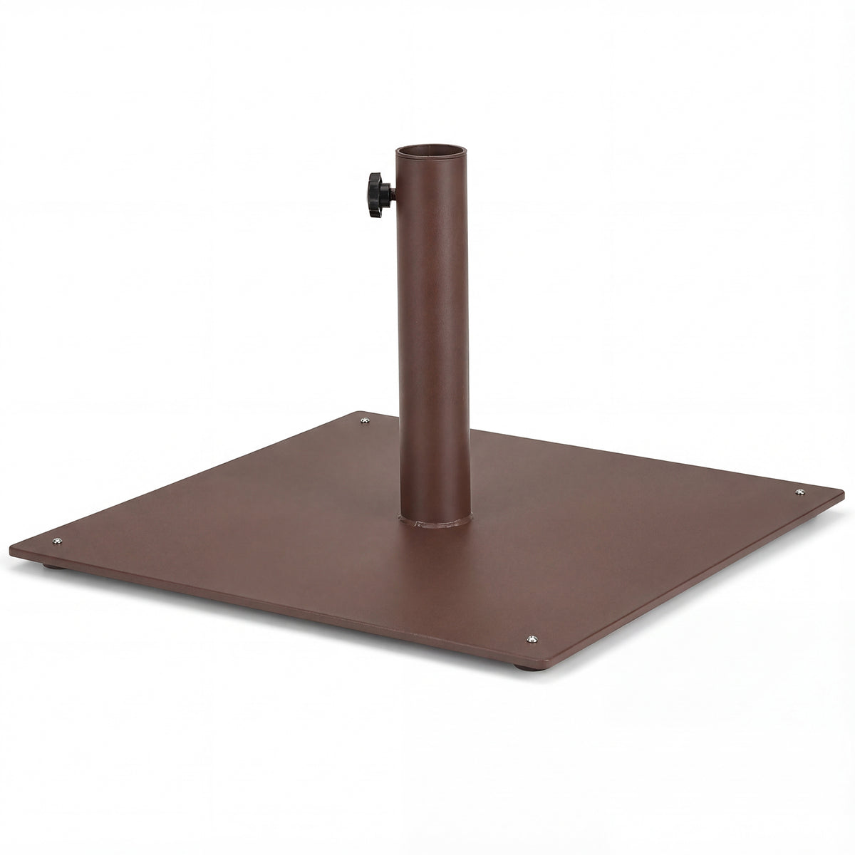 Patio Umbrella Base Stand 20x20 Inch, Brown Weighted