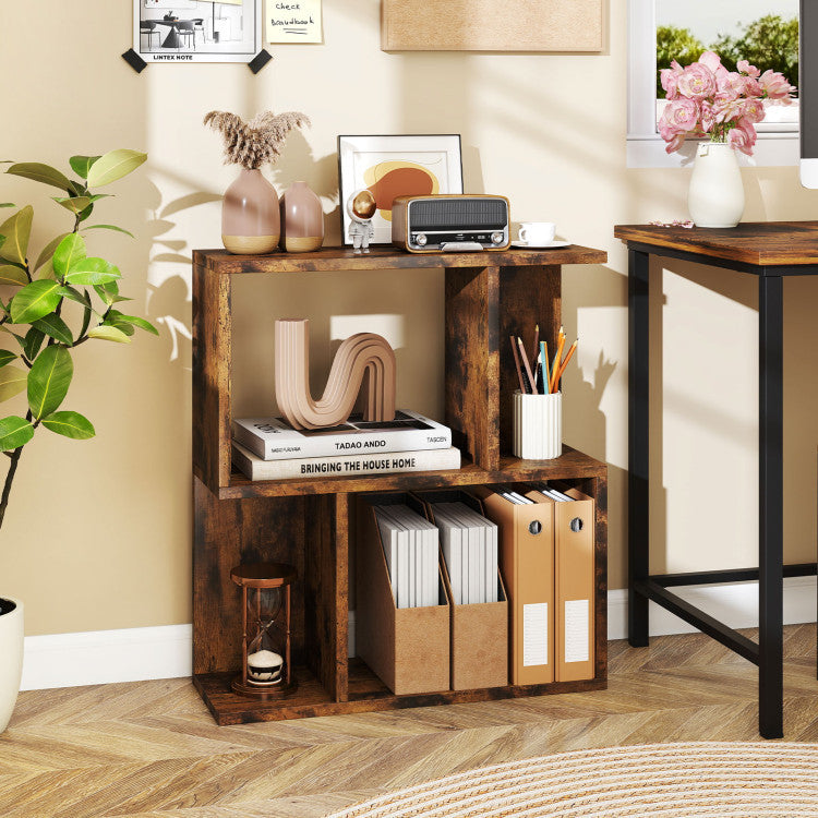 3-Piece Living Room Furniture Set with Teddy Sofa, Bookshelf & Murphy Bed