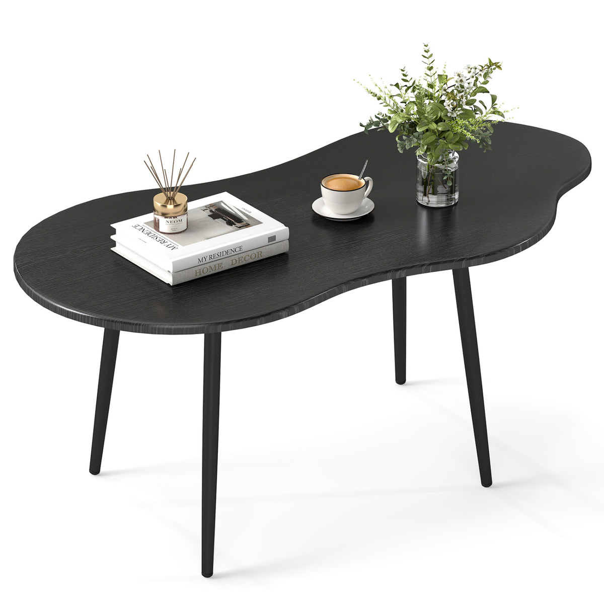 Cloud Shape Coffee Table 39.5" - Black