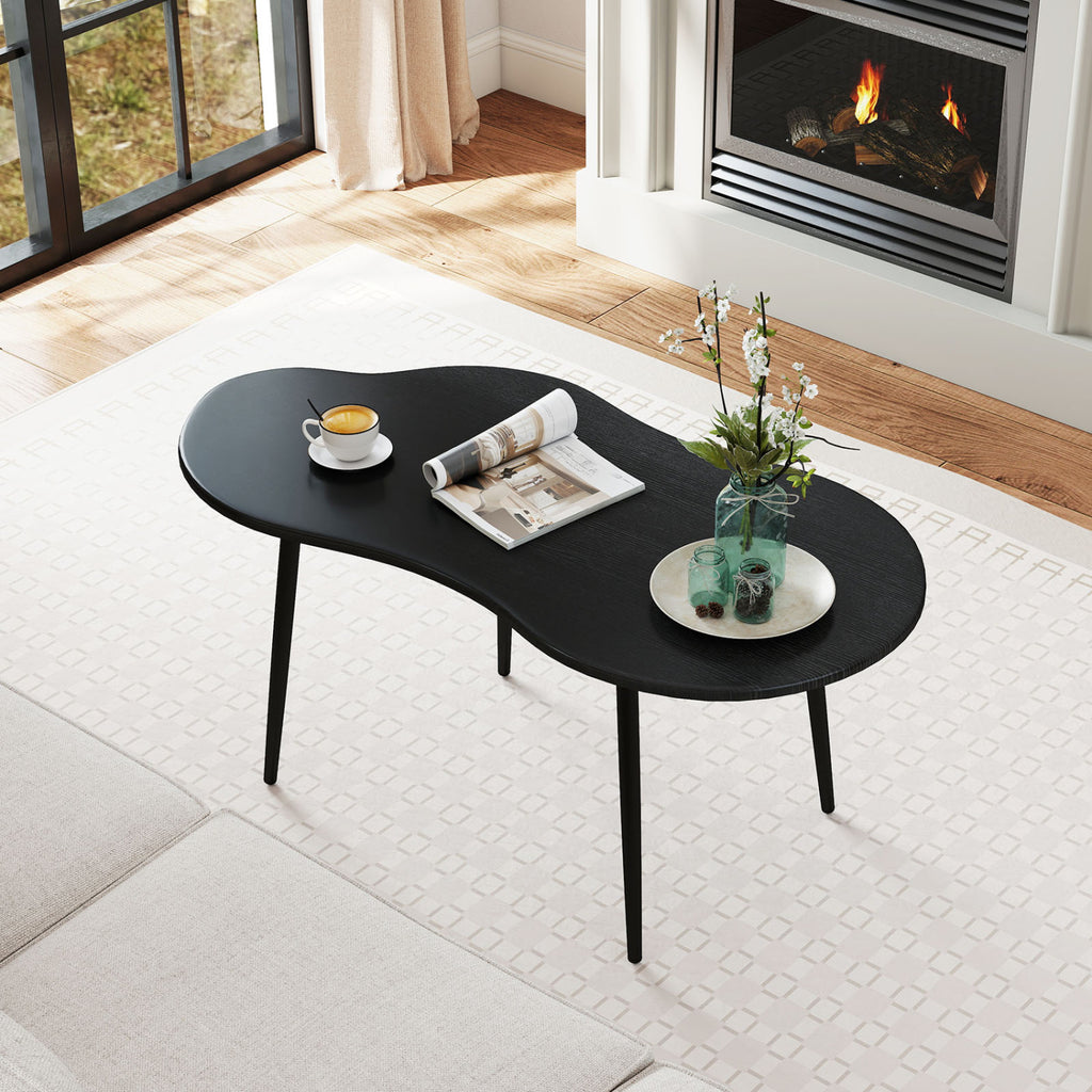 Cloud Shape Coffee Table 39.5" - Black