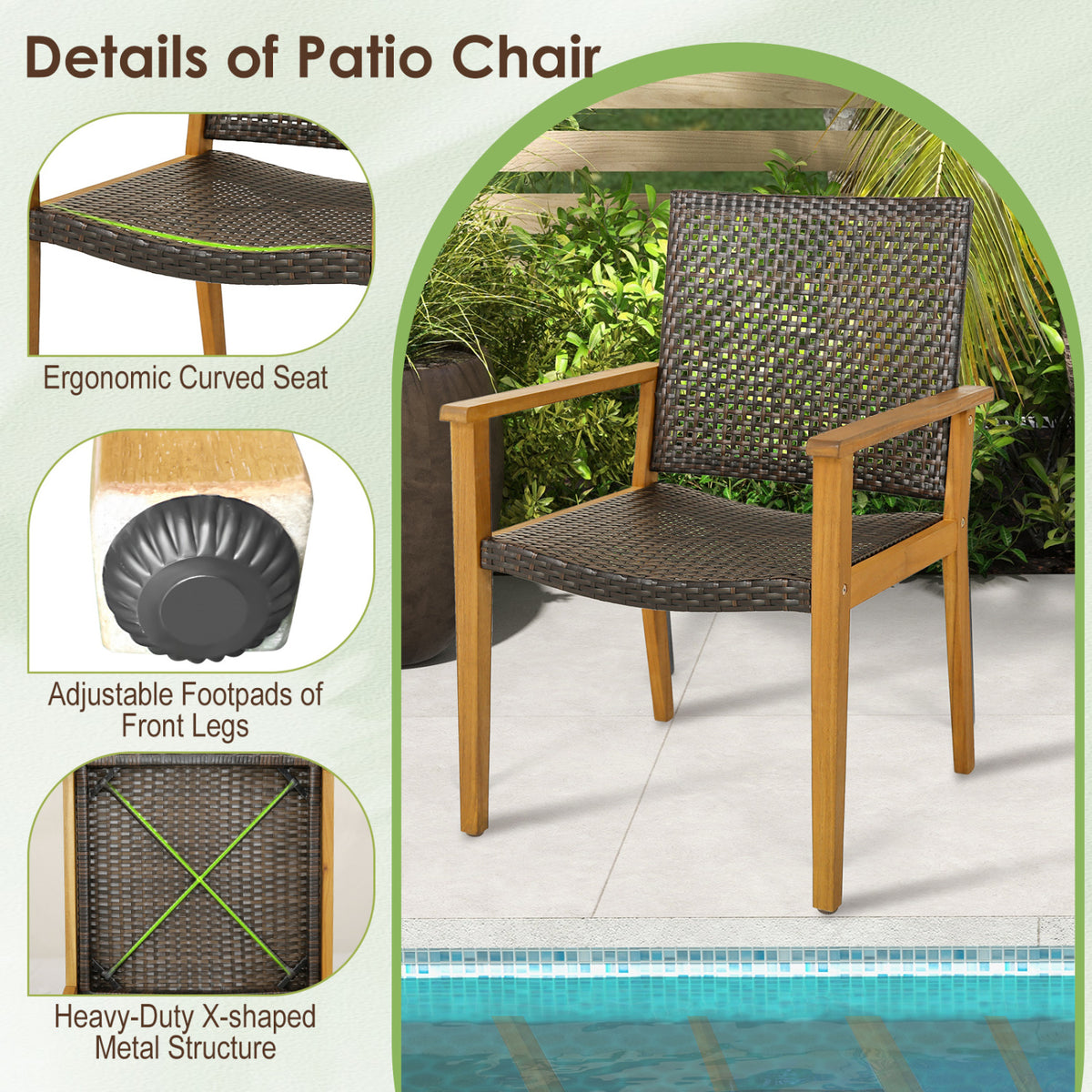 9-Piece Expandable Patio Dining Set for Deck and Garden