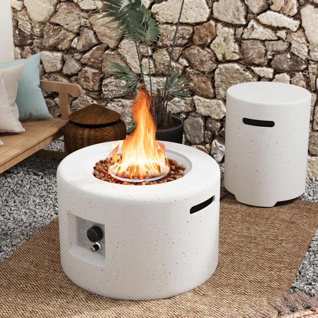 40,000 BTU Fire Pit Table Set with Hideaway Tank Holder
