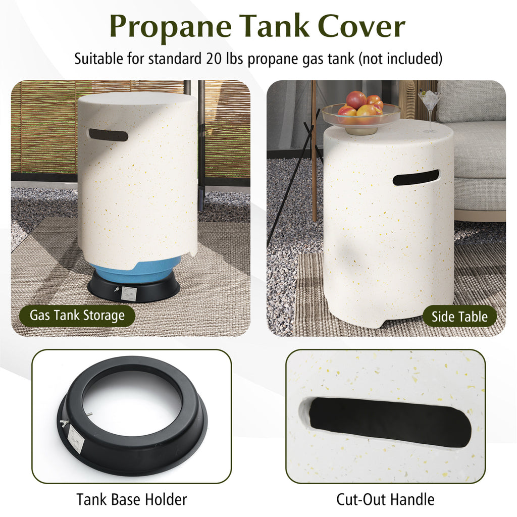 40,000 BTU Fire Pit Table Set with Hideaway Tank Holder