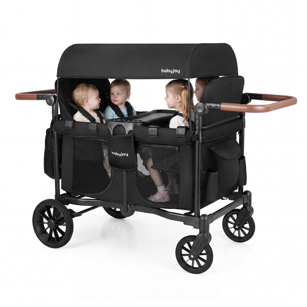 4-in-1 Family Camping Gear Set: Wagon Table Cooler and Tent