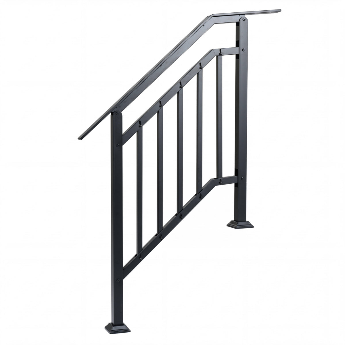 Outdoor Handrails for Steps - 2 Pack, Adjustable Angle