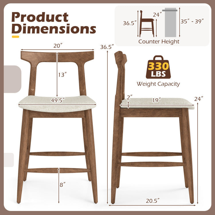 Kitchen Island with 2 Counter Height Bar Stools – Storage