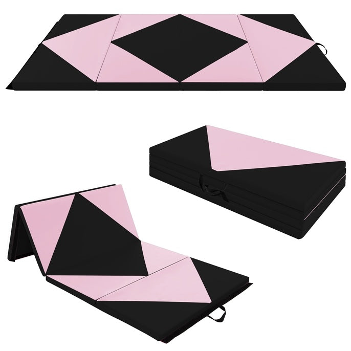 Portable Folding Gymnastics Balance Beam & Mat Set - Yoga Variation