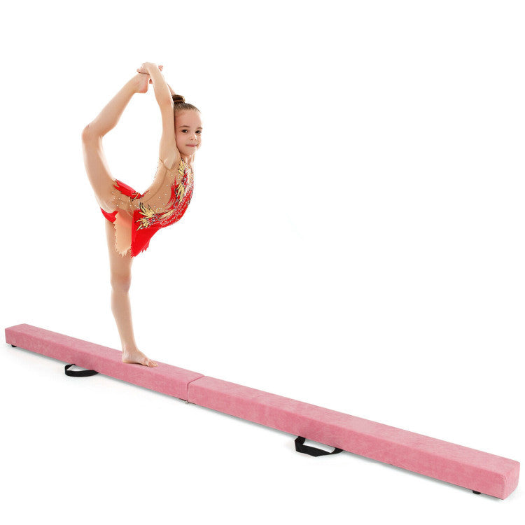Portable Folding Gymnastics Balance Beam & Mat Set - Yoga Variation