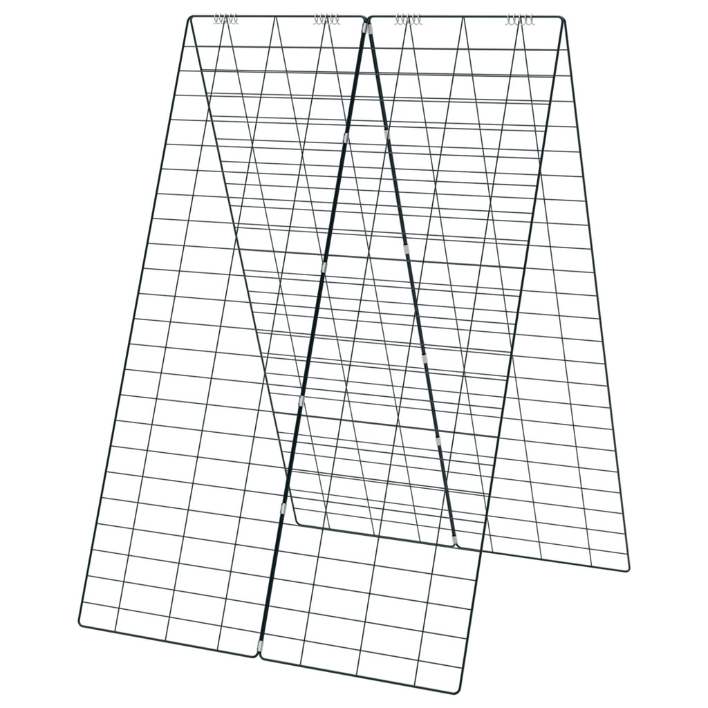 A-Frame Garden Trellis for Climbing Plant with Ground Stake and Cable