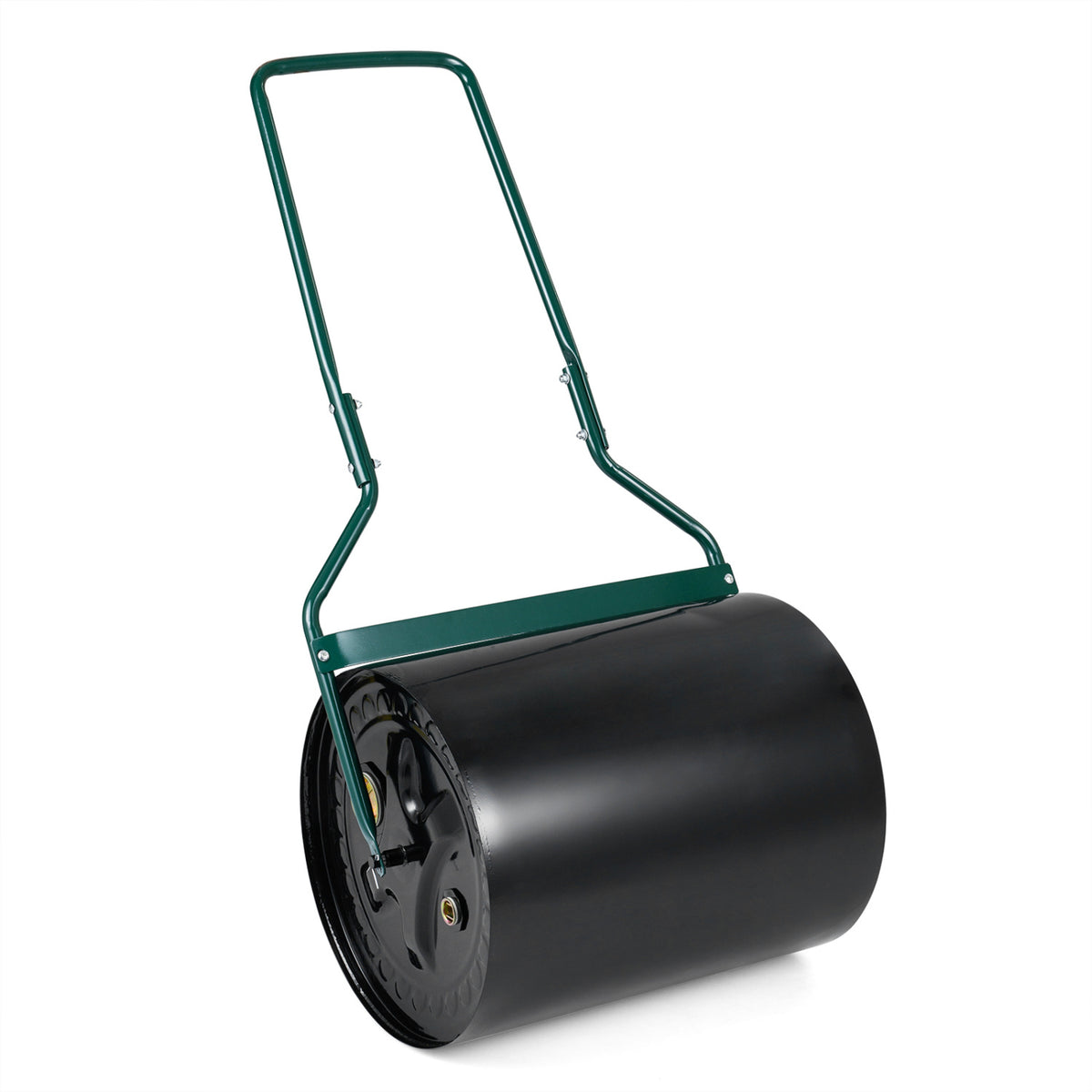 Lawn Roller 12 Gallon Water/Sand Filled Garden Drum with U-shape