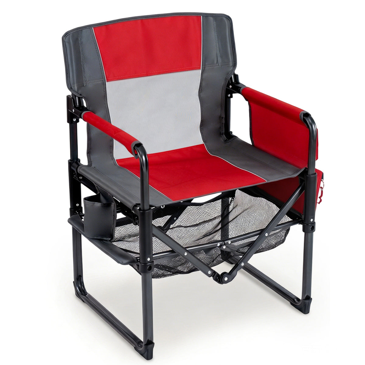 Set of 2 Heavy Duty Outdoor Camping Chair with Cup Holder