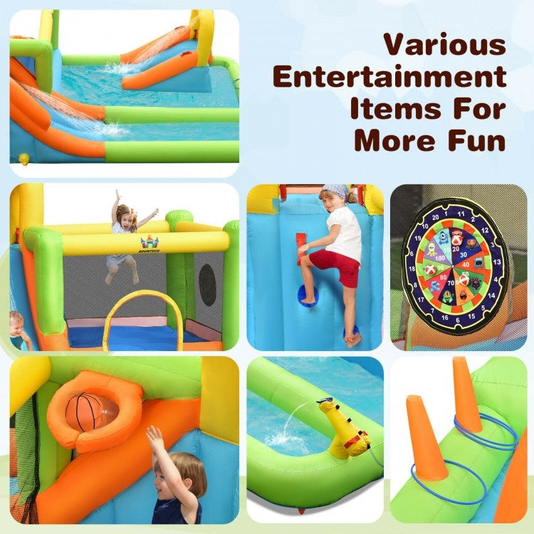 Summer Patio Luxury Bundle: 5-Pc Rattan Furniture Set, 8-in-1 Water