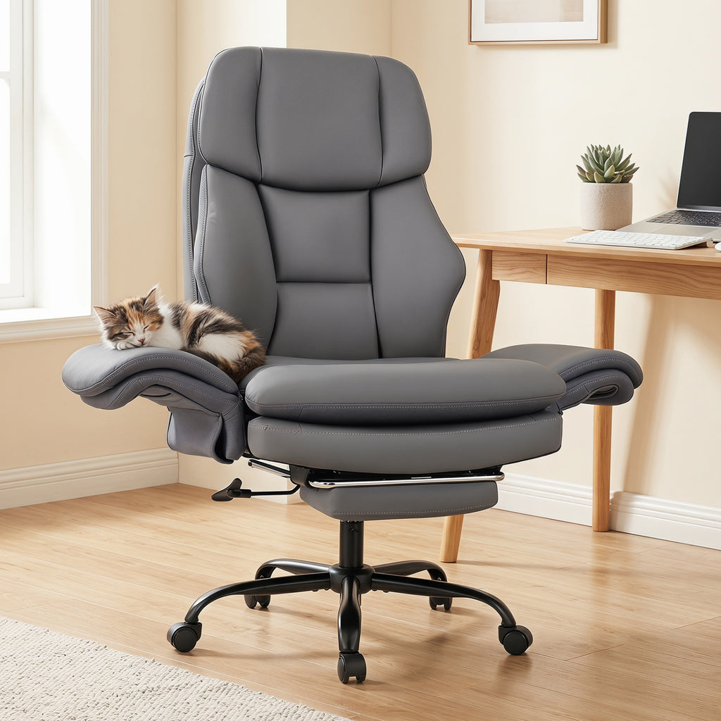 Ergonomic Cross Legged Office Chair Big and Tall Executive with