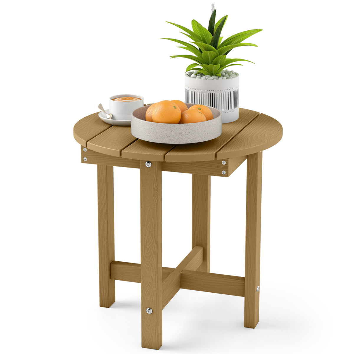 HIPS Adirondack Side Table with Weather-Resistant and Waterproof Top