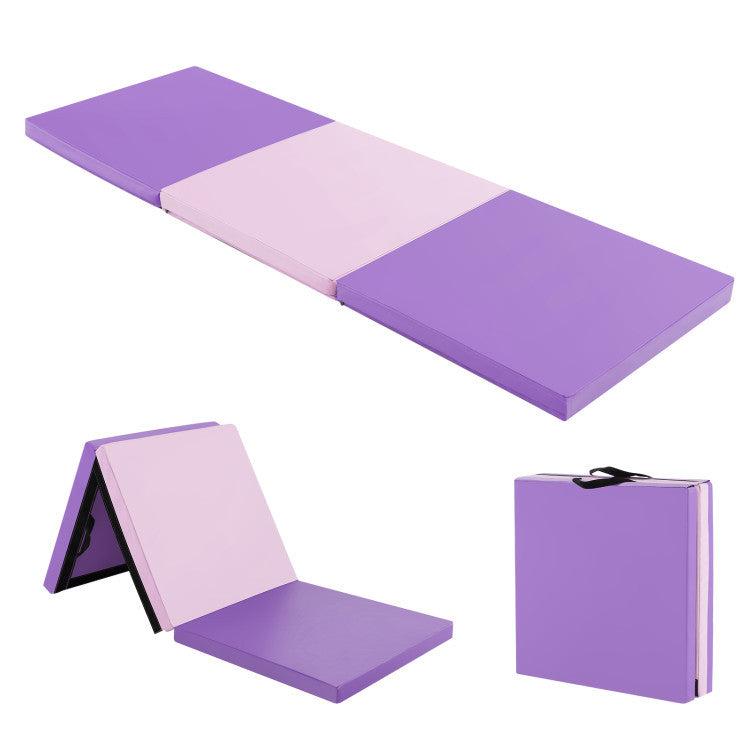 Octagon Tumbling Mat and Tri-Fold Gym Mat Set with Cover - Kids & Adults Fitness