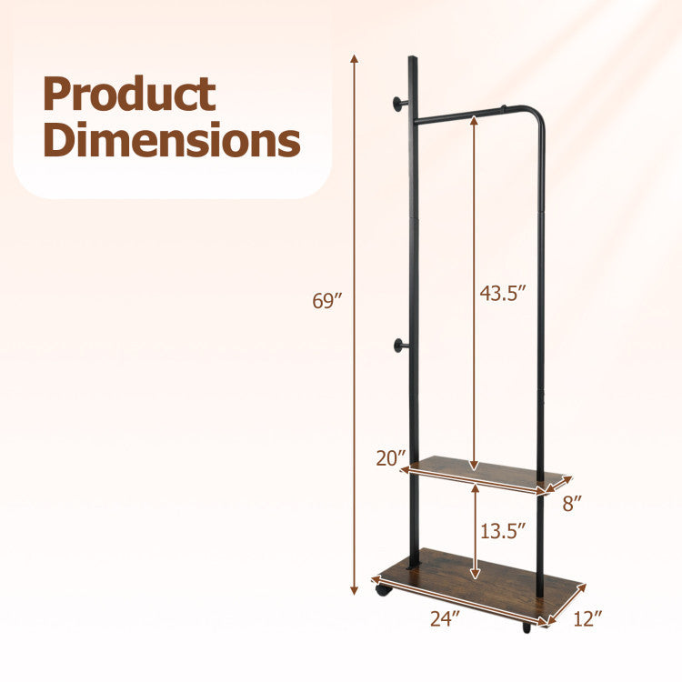 Bedroom Set Clothes Rack with Dresser Storage Tower