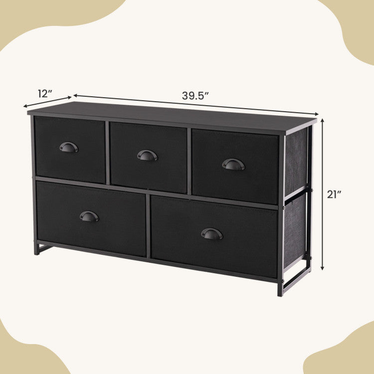 Bedroom Set Clothes Rack with Dresser Storage Tower