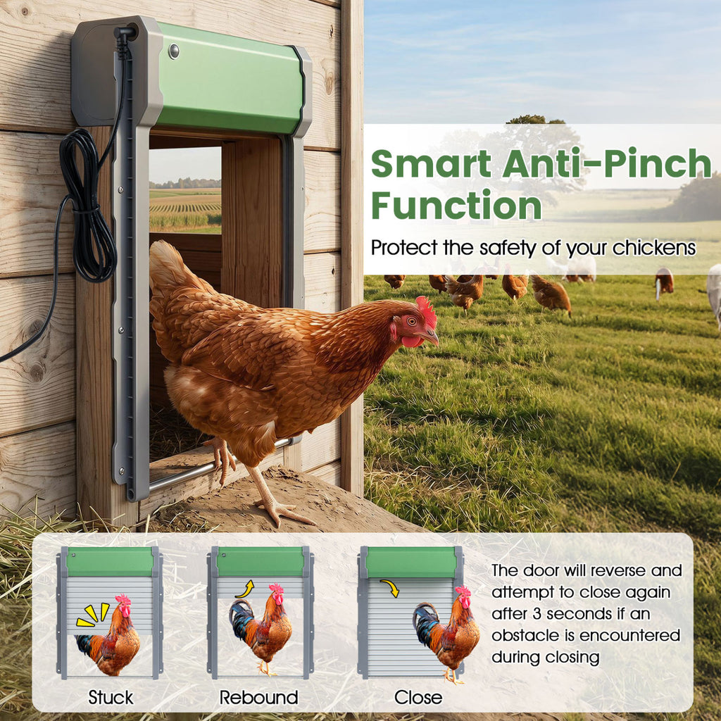 Automatic Chicken Coop Door with Remote Control & Light Sensor - Variation of This Listing