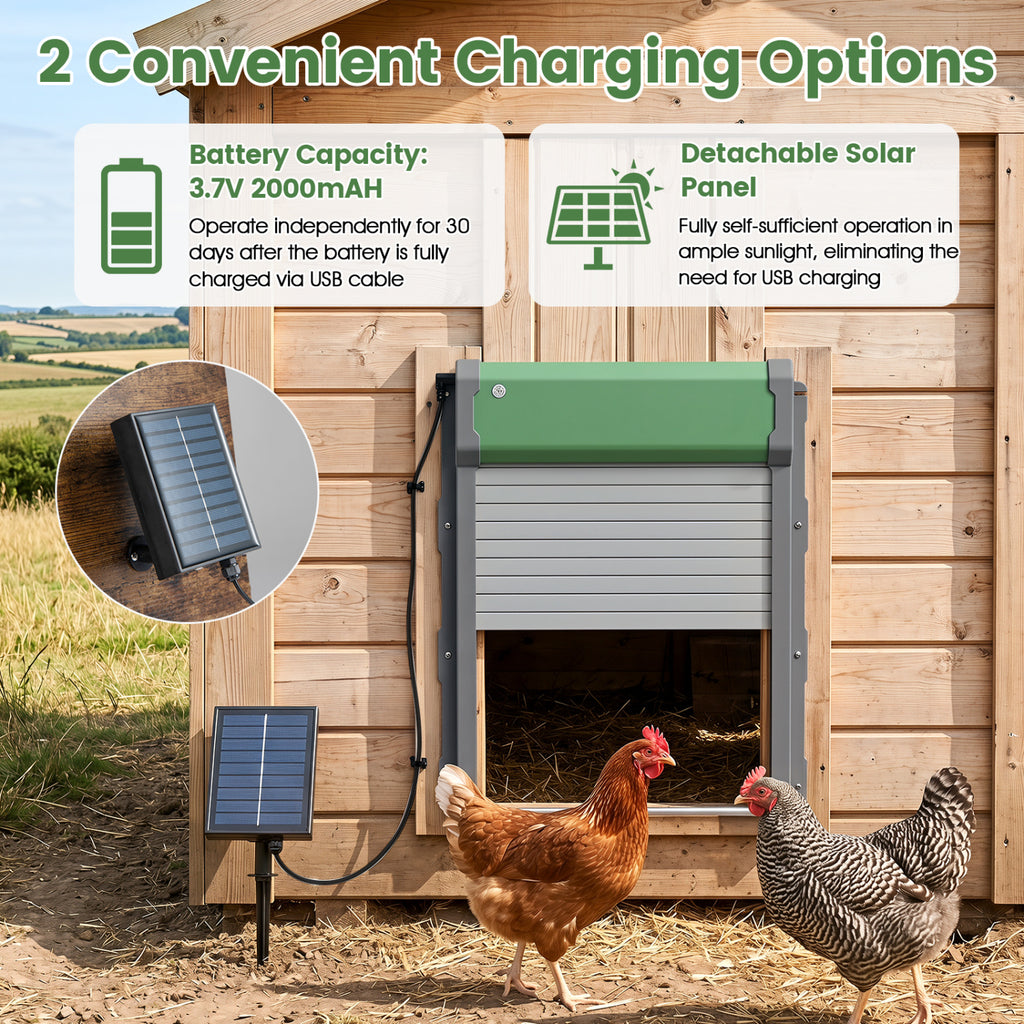 Automatic Chicken Coop Door with Remote Control & Light Sensor - Variation of This Listing