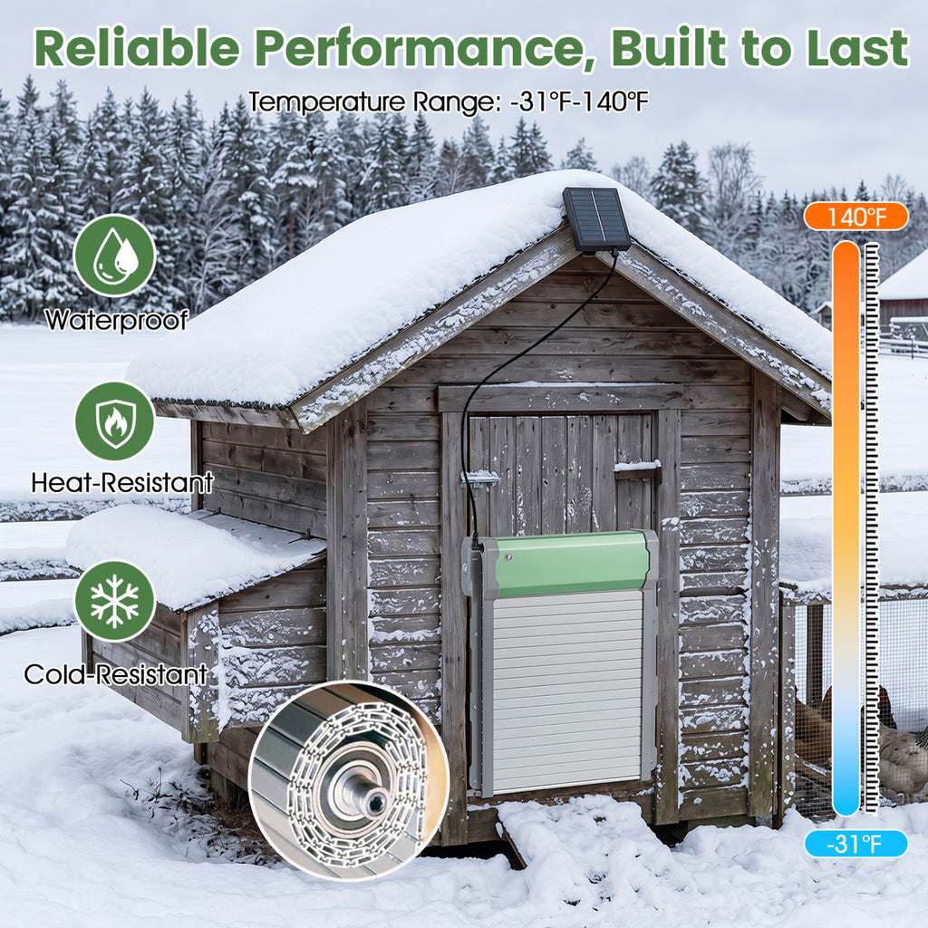 Automatic Chicken Coop Door with Remote Control & Light Sensor - Variation of This Listing