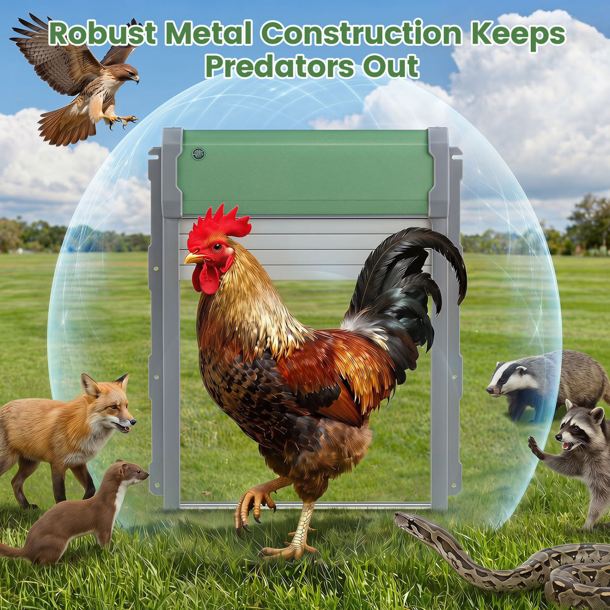 Automatic Chicken Coop Door with Remote Control & Light Sensor - Variation of This Listing