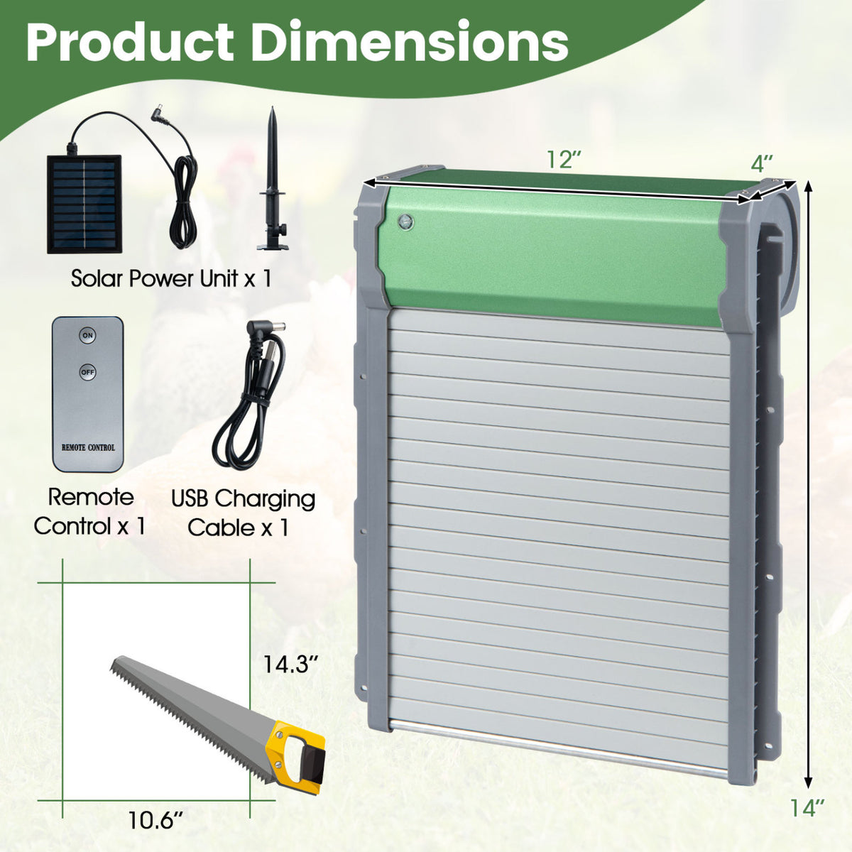 Automatic Chicken Coop Door with Remote Control & Light Sensor - Variation of This Listing