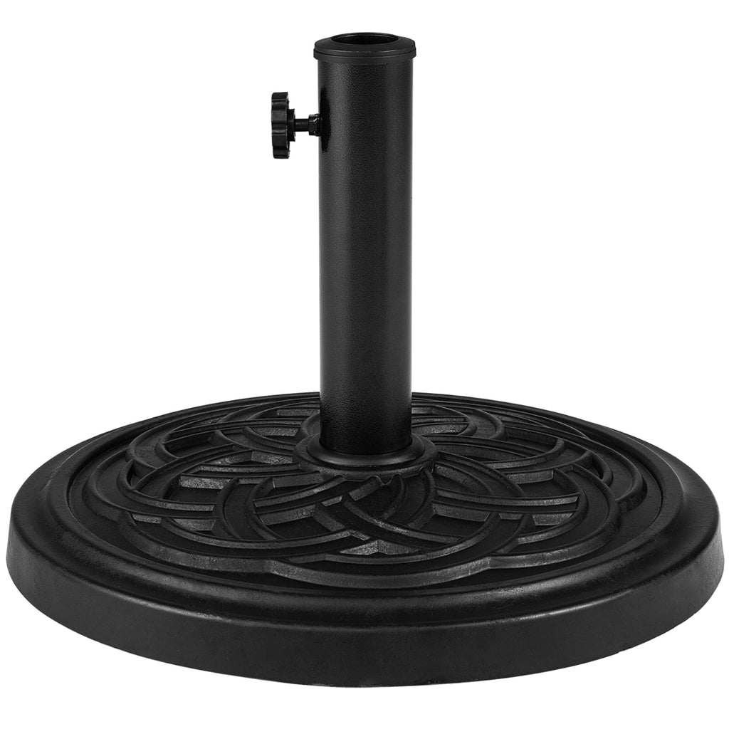 24 lbs Weighted Round Umbrella Base with Adjustable Knob and 2