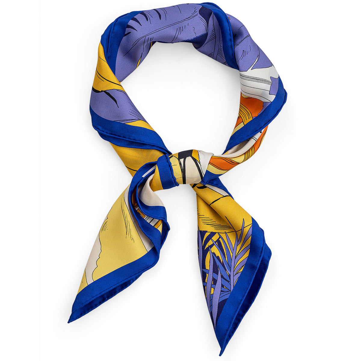 Mulberry Silk Square Scarf - Earthly Homeland NYFW Gift Box, 100% Soft & Vibrant