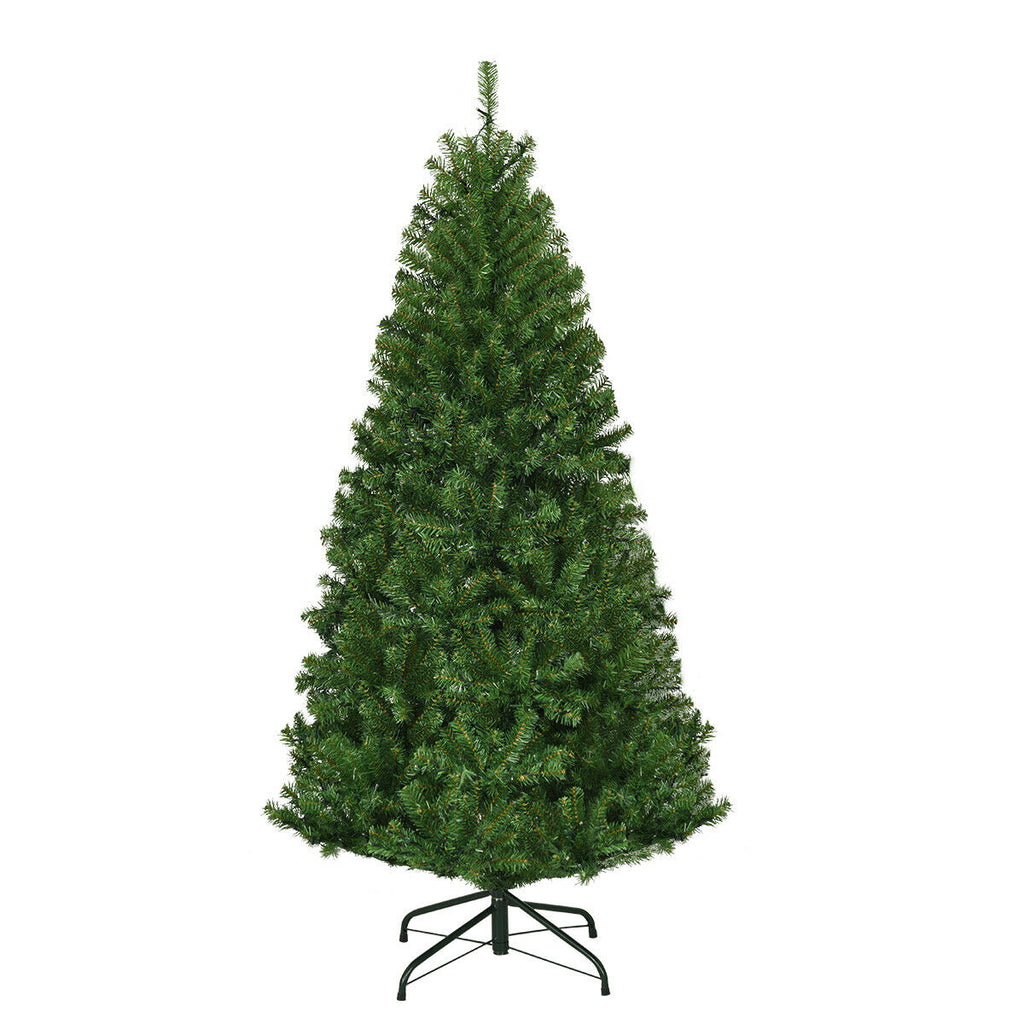 4 Ft Artificial Hinged Christmas Tree with LED Lights - Realistic PVC Needles
