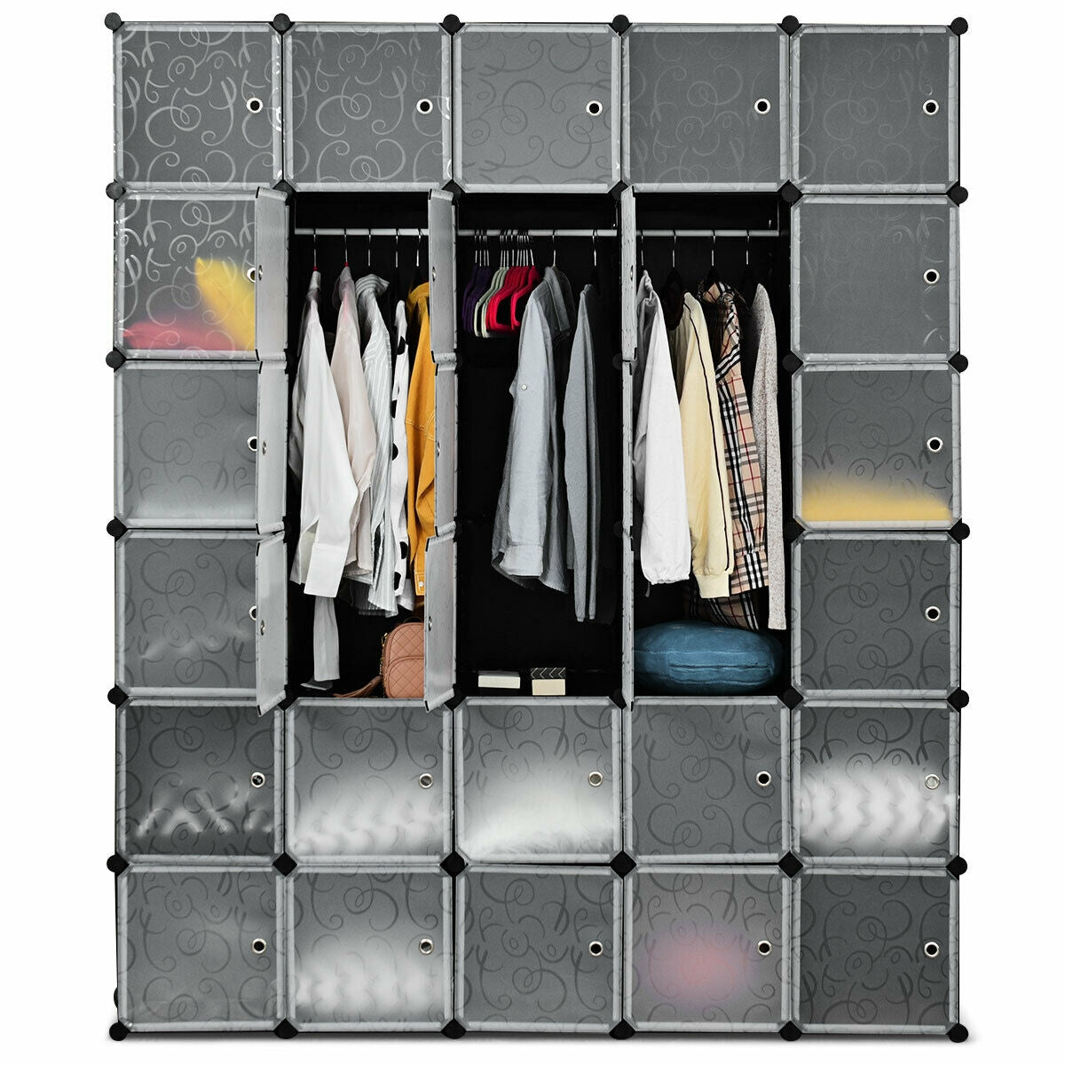 30-Cube Portable Closet Wardrobe Cabinet