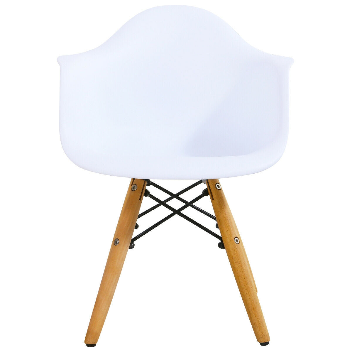 Kids Round Table and Chair Set - Modern Wooden & Iron Design, Variation of THIS listing