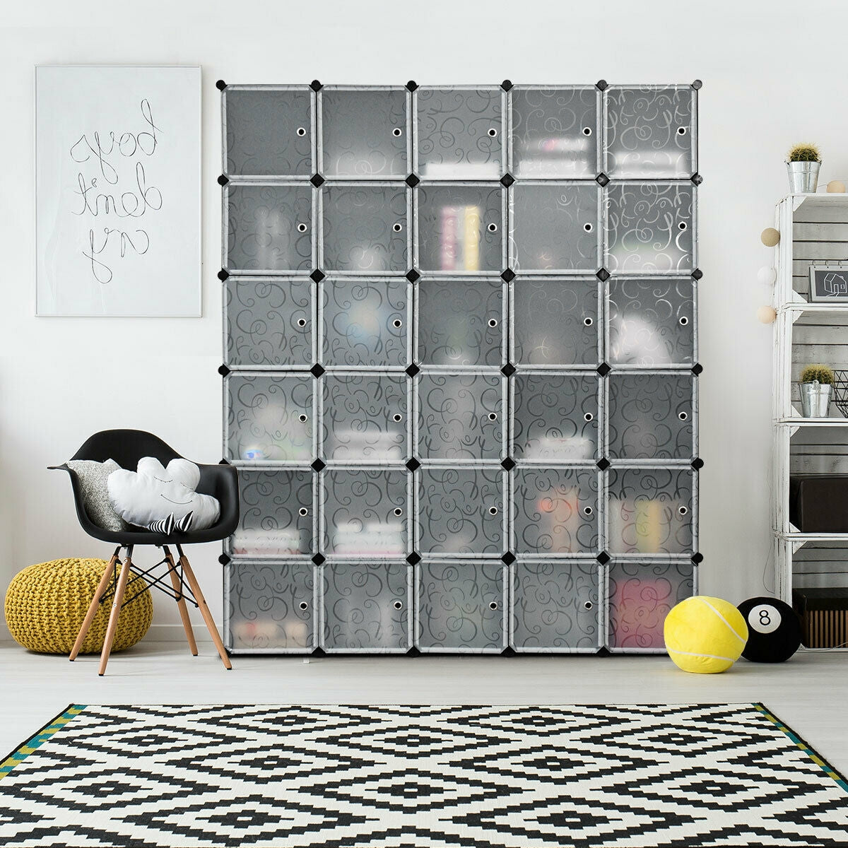 30-Cube Portable Closet Wardrobe Cabinet