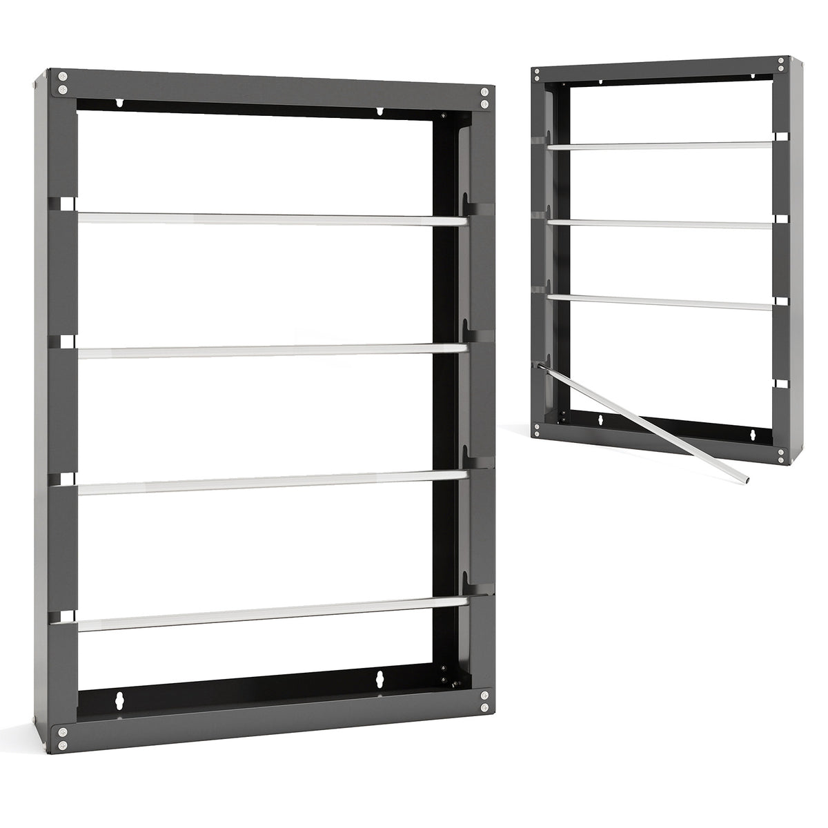 Wire Spool Rack with 4 Rods - Gray